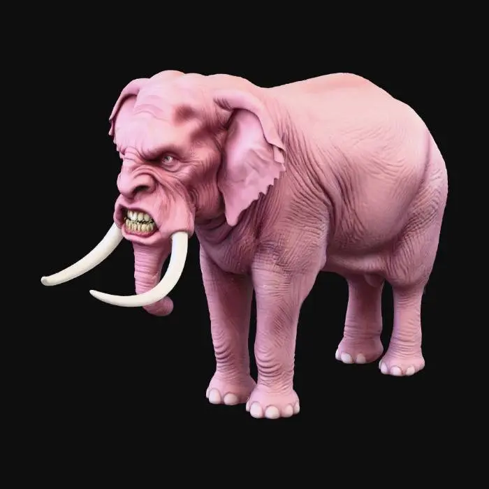 3D model for Grumpy Mammoth
