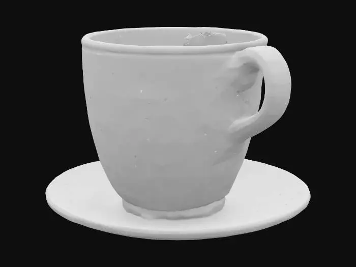 3D model for coffee cup, coffee, float