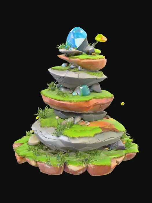 3D model for Mystical Rock Stack