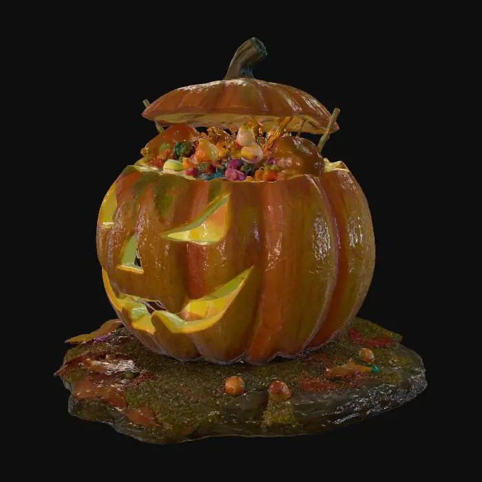 3D model for Jack's Candy Cauldron