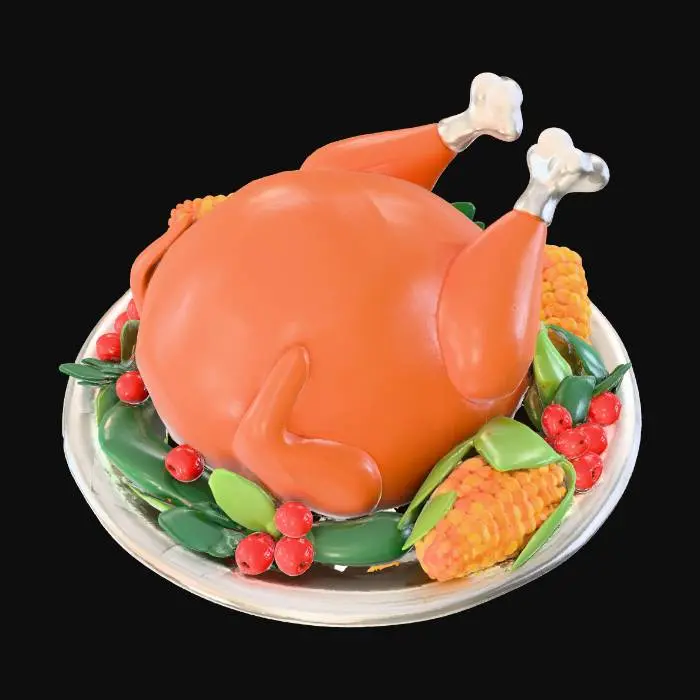 3D model for Thanksgiving Feast