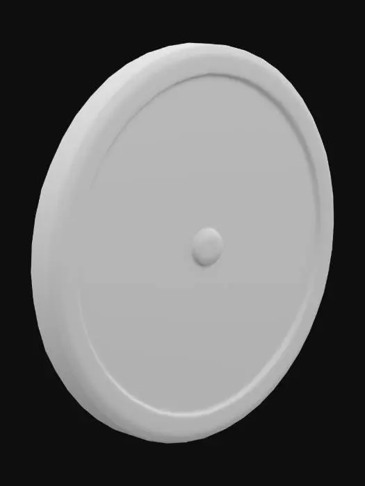 3D model for a gauge without a needle. the scale is from zero to overpopulation