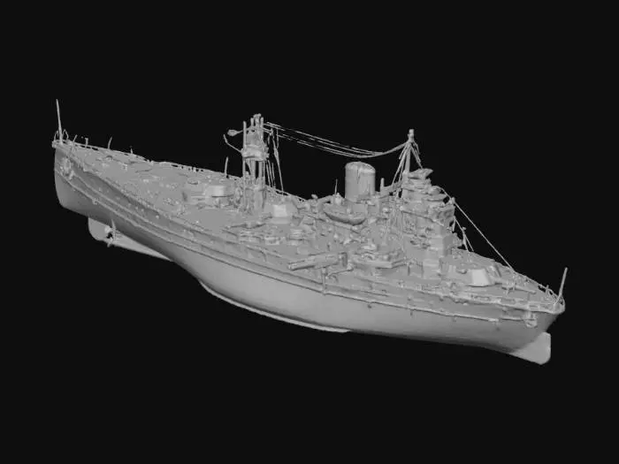 3D model for Warship Render
