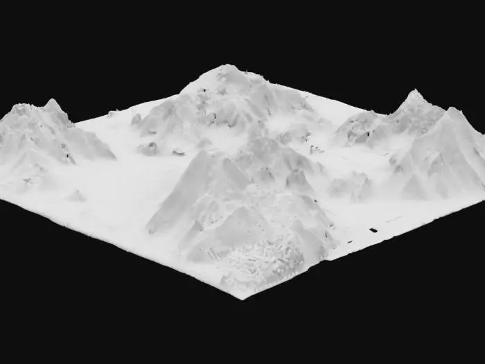 3D model for Tiberian Sun RTS Game Map