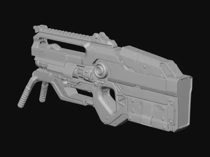 3D model for Futuristic Blaster Design