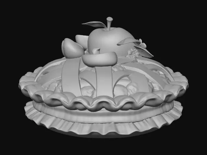 3D model for apple pie hat