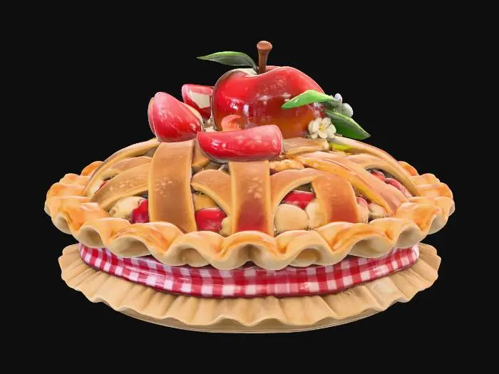 3D model for apple pie hat