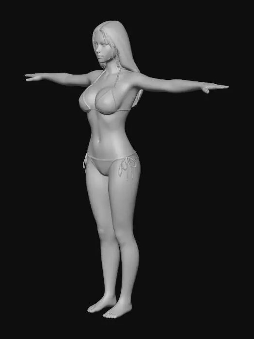 3D model for Turquoise Paradise Beach Portrait