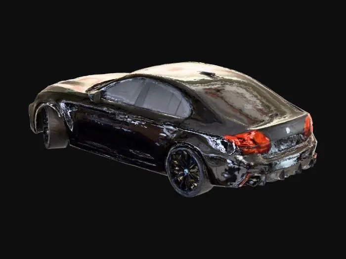 3D model for 2025 model bmw m5 akrapoviç egzozlu siyah mat renk