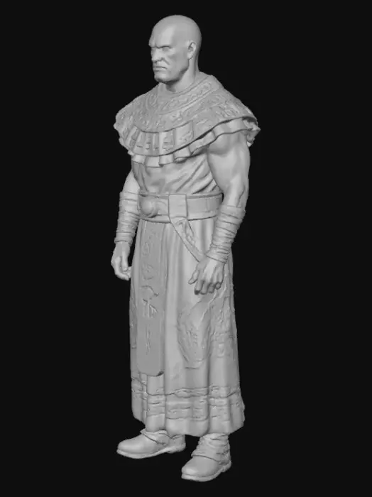 3D model for Warrior Monk