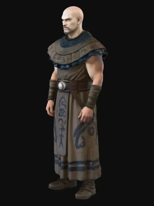 3D model for Warrior Monk