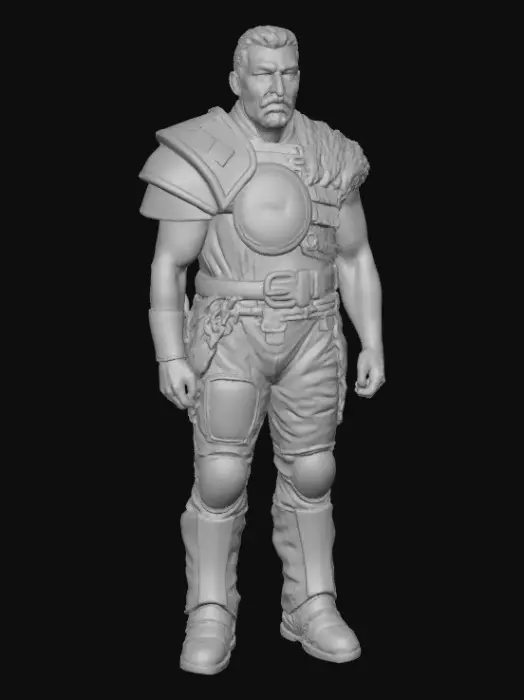 3D model for Warrior in Armor