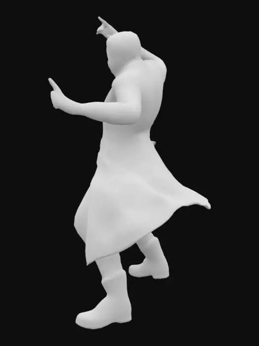 3D model for Neo of the matrix film 4k ultra realistic