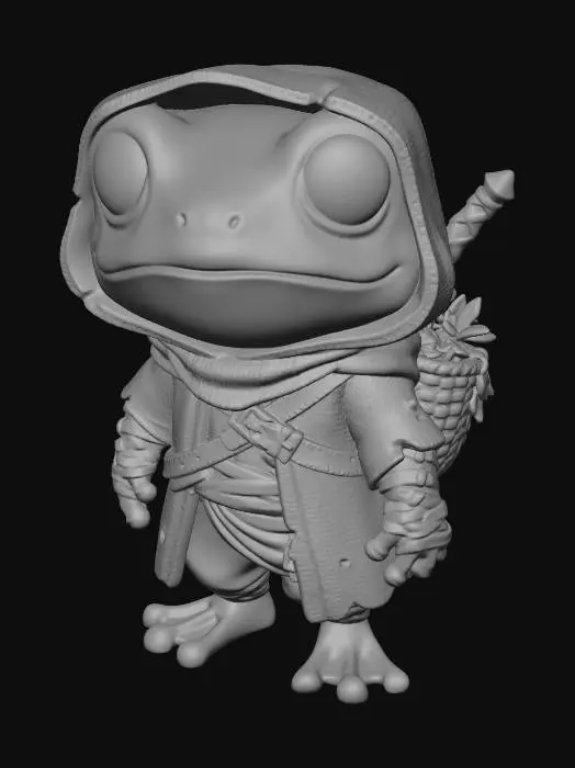 3D model for Hooded Frog Adventurer