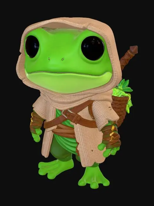 3D model for Hooded Frog Adventurer