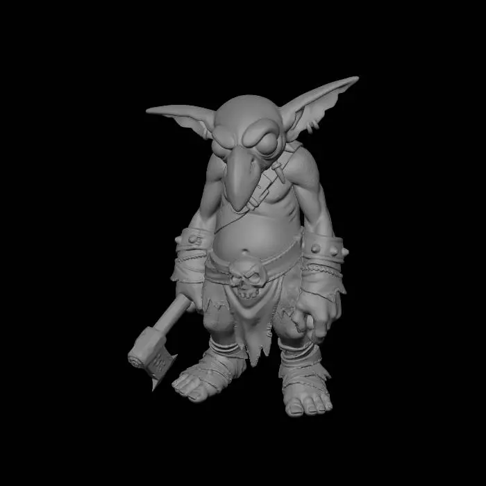 3D model for Goblin Warhammer Berserker