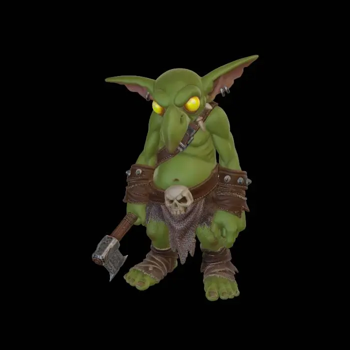 3D model for Goblin Warhammer Berserker