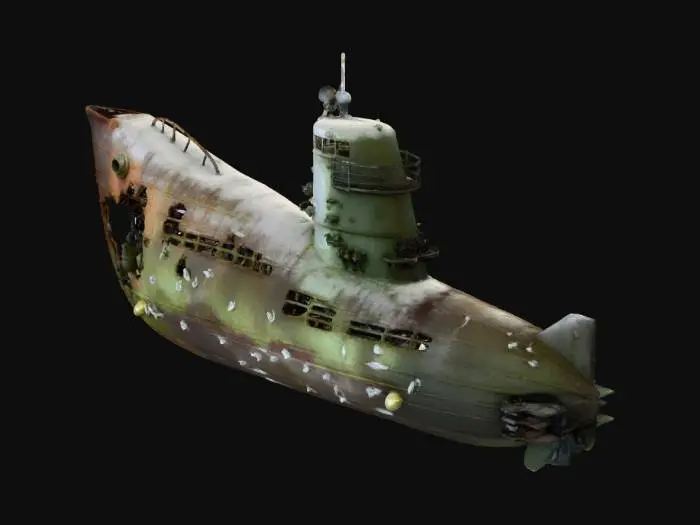 3D model for Submerged Remnants, #Halloween2025#