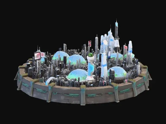 3D model for Futuristic Metropolis