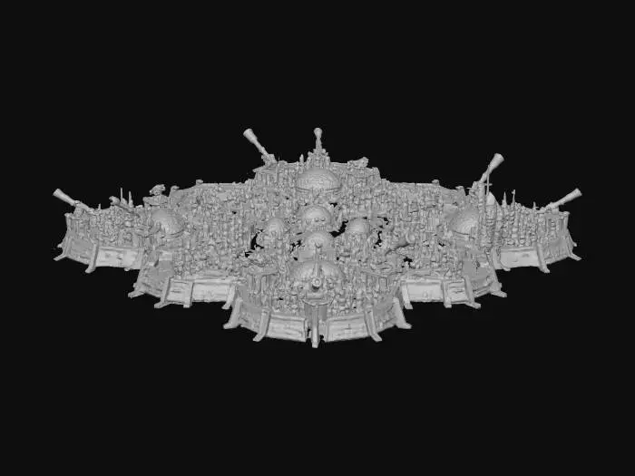 3D model for Futuristic City Fortress