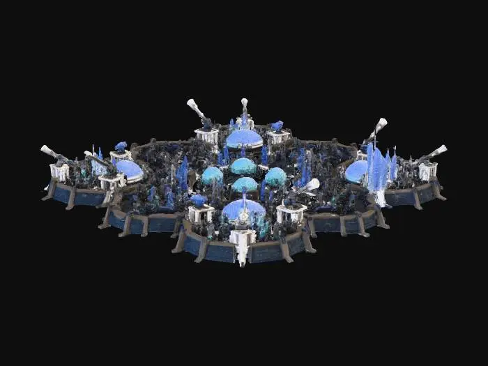 3D model for Futuristic City Fortress