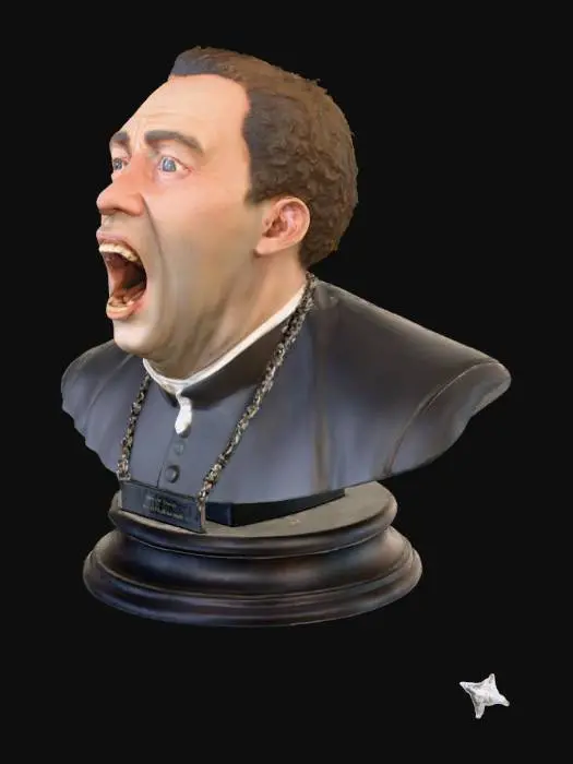 3D model for The Shocking Priest Bust