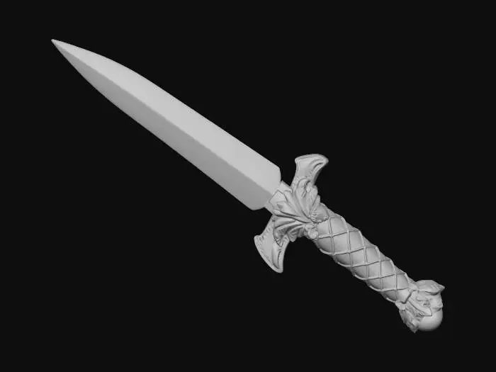 3D model for Silver Dagger