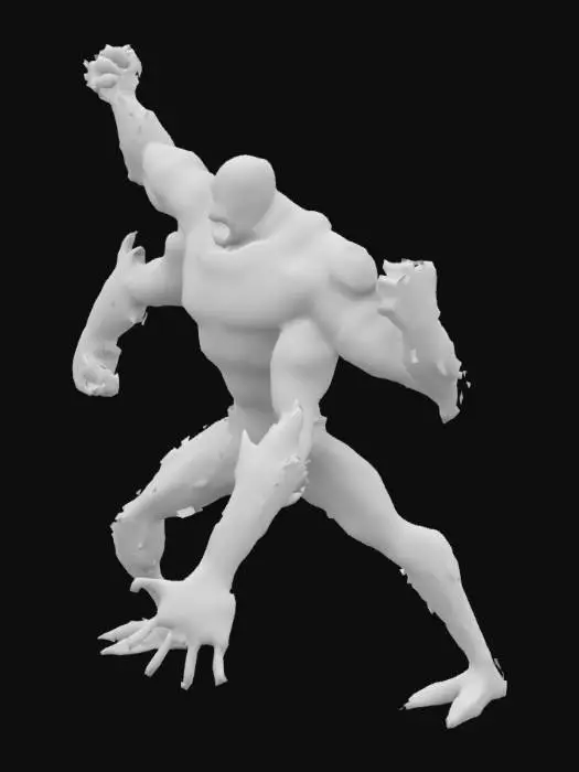 3D model for Zombie Warrior