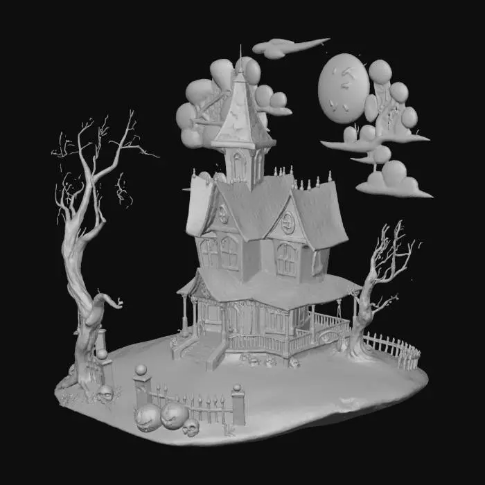 3D model for #Halloween2025#, make it horror