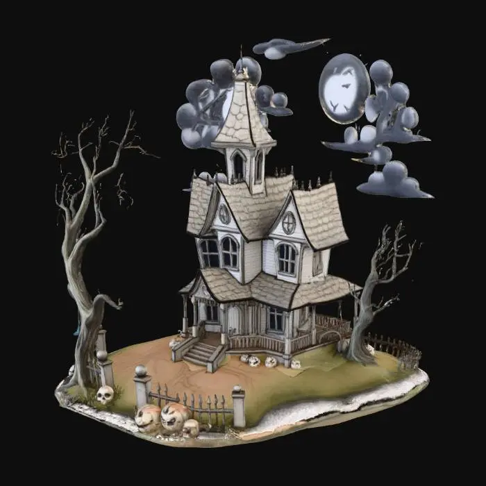 3D model for #Halloween2025#, make it horror