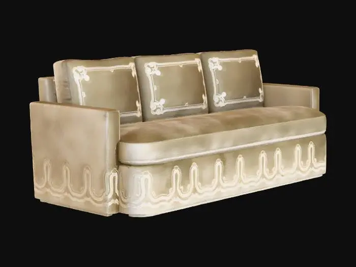 3D model for Embroidered Elegance Sofa