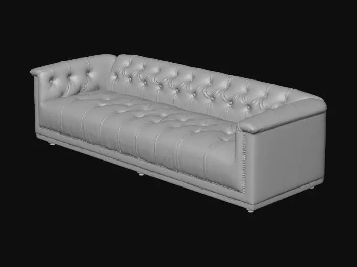 3D model for Velvet Elegance Sofa