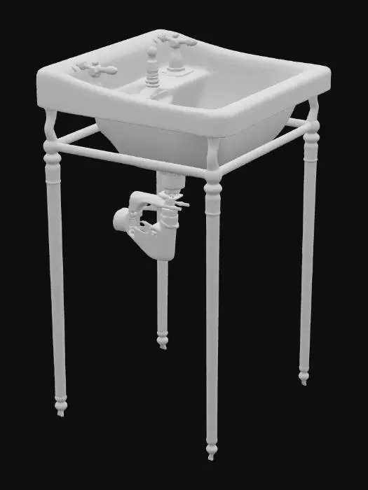 3D model for Vintage Elegance Basin