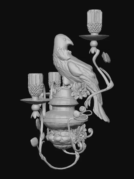 3D model for Crystal Parrot Sconce
