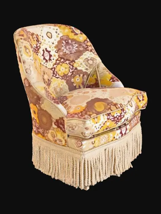 3D model for Golden Vintage Armchair