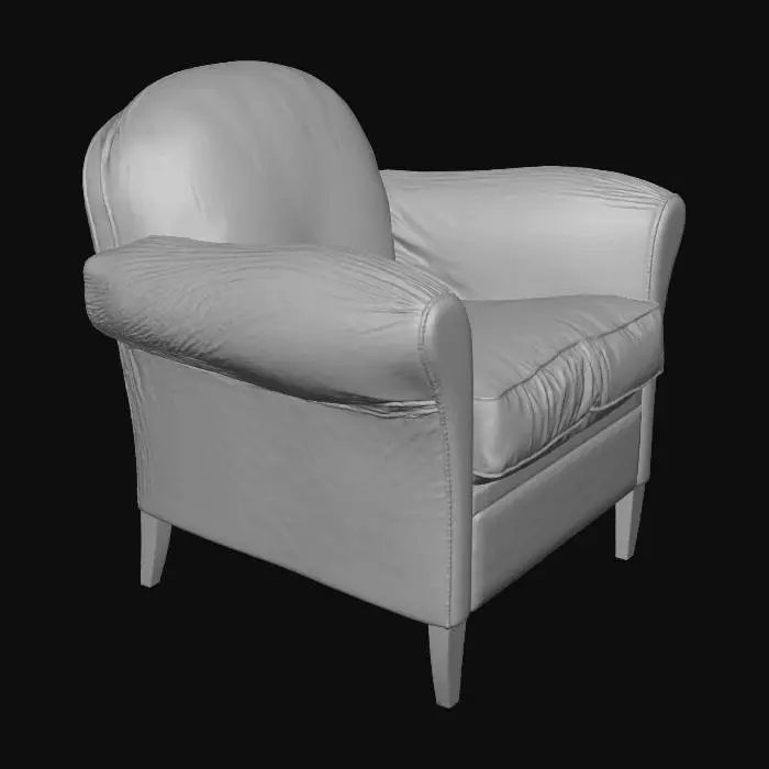 3D model for Vintage Leather Armchair
