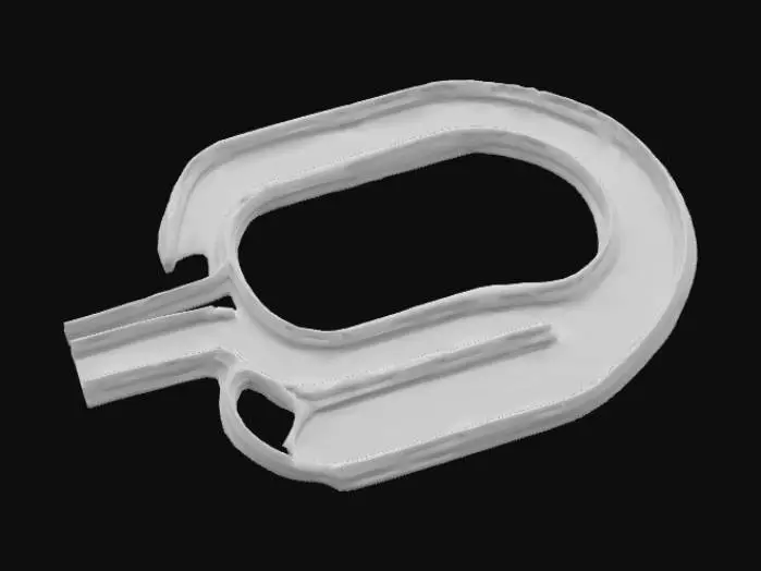 3D model for low-poly oval racing circuit inspired by NASCAR, with crowd stand, guardrails , and track marking, no pit lane , suitable for stylized game