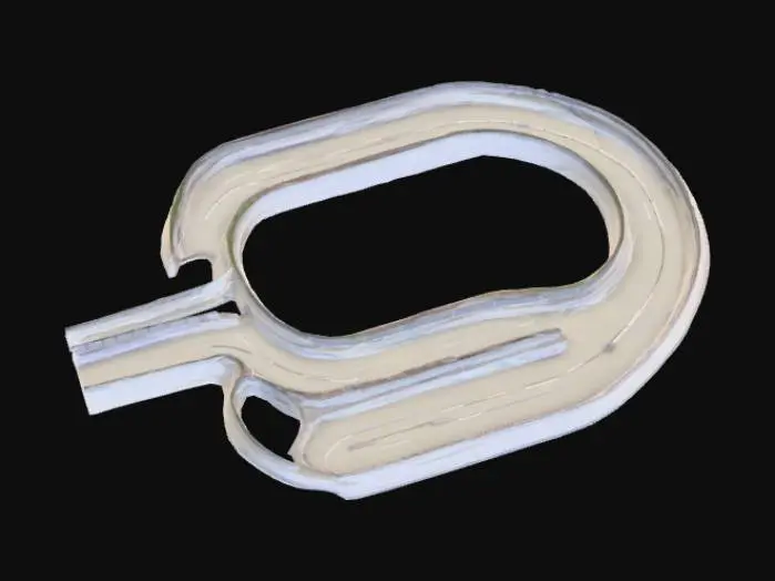 3D model for low-poly oval racing circuit inspired by NASCAR, with crowd stand, guardrails , and track marking, no pit lane , suitable for stylized game