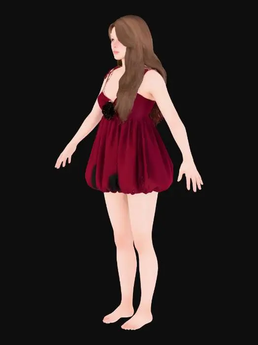 3D model for Velvet Elegance