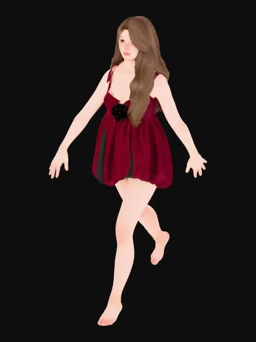 3D model for Velvet Elegance