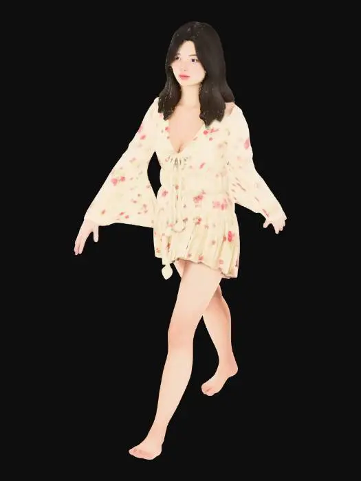 3D model for Floral Serenity