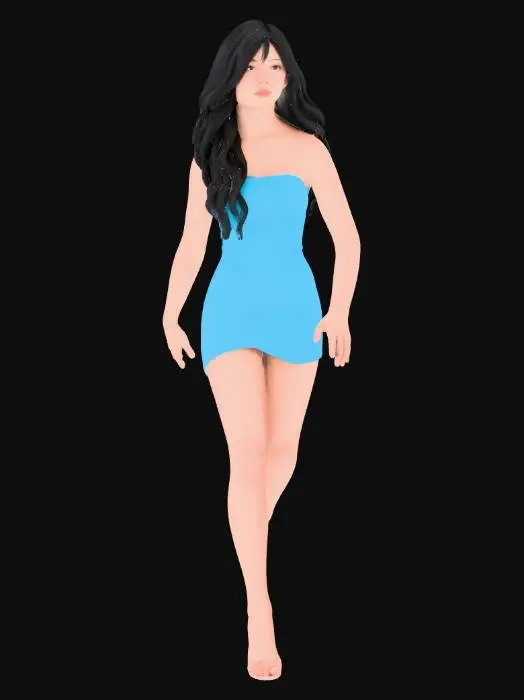 3D model for Blue Elegance