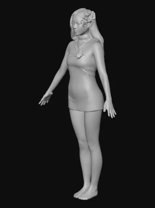 3D model for Elegance in Blue