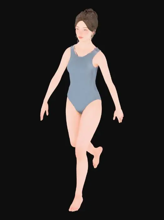 3D model for Swimsuit Model Render