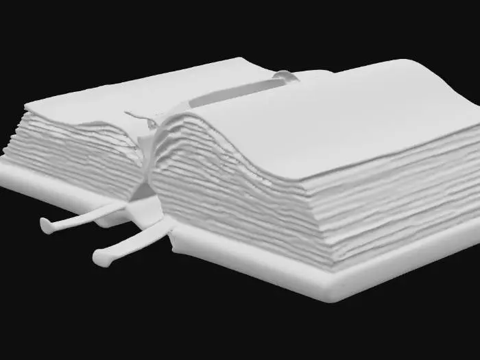 3D model for Opened Bible