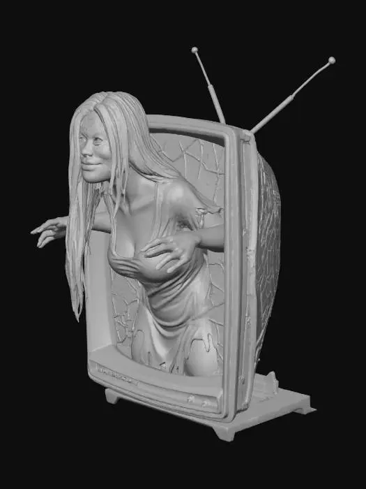 3D model for Television Haunt, #Halloween2025#
