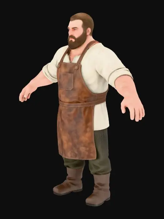 3D model for Blacksmith at Rest