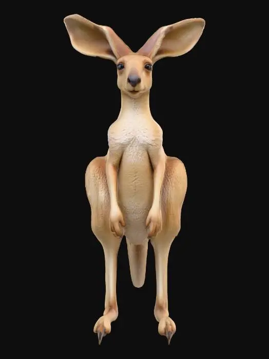 3D model for Cute, Pokemon style Kangaroo Creature 2