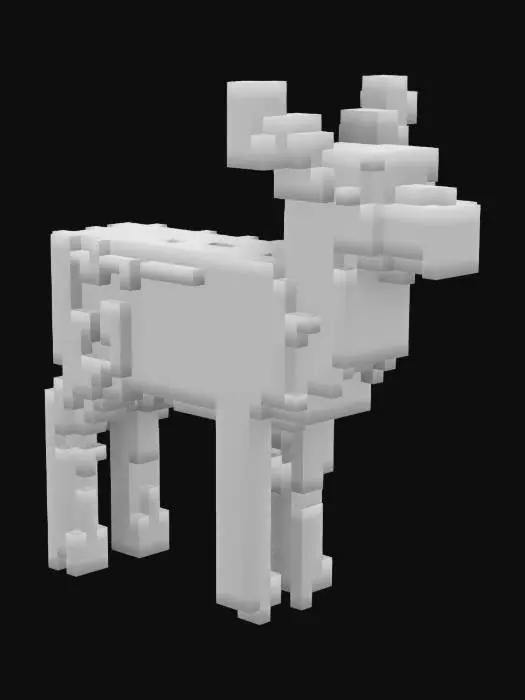 3D model for a highly detailed realistic 3d model of a doe