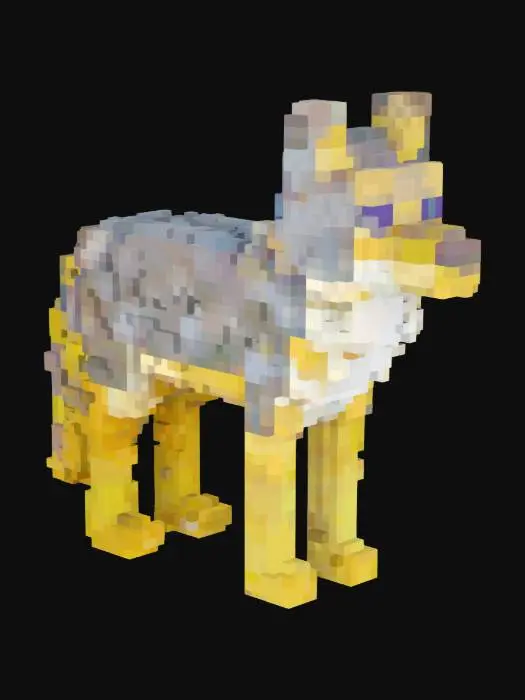 3D model for a highly detailed realistic eastern coyote